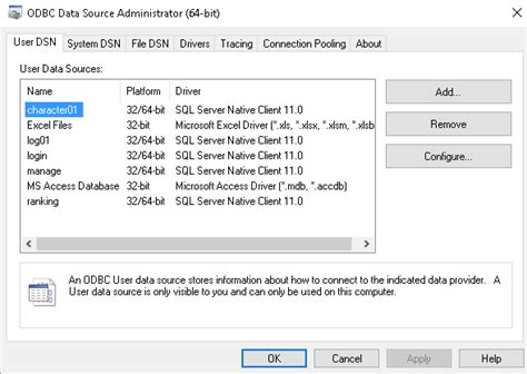sql server native client 11 0 not working